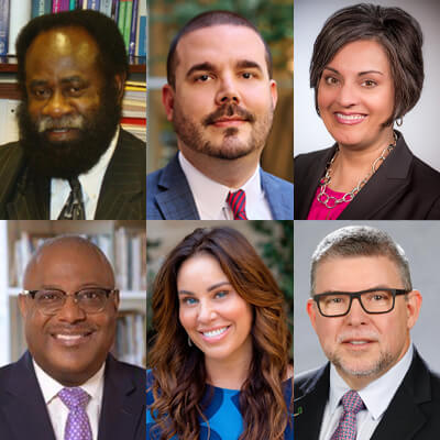 Portraits of the 6 new members to the national advisory council on minority health and health disparities