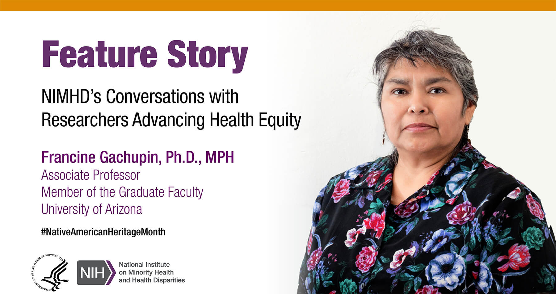 NIMHD's Conversations with Researchers Advancing Health Equity for Native American Heritage Month: Dr. Francine Gachupin, University of Arizona