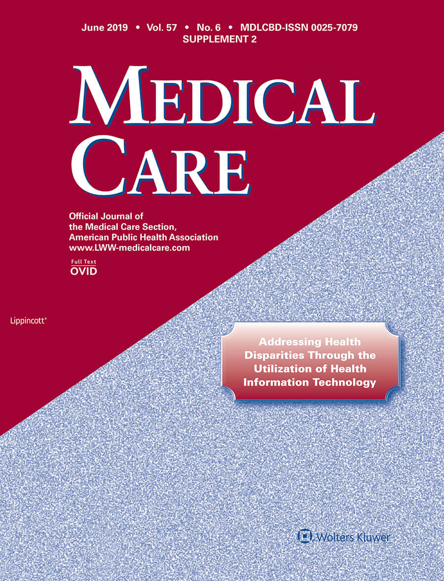 The Medical Care journal supplement, Addressing Health Disparities Through the Utilization of Health Information Technology