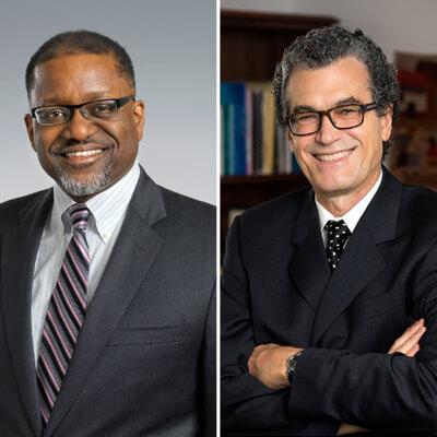 Drs. Eliseo J. Pérez-Stable, NIMHD, and Gary H. Gibbons, NHLBI